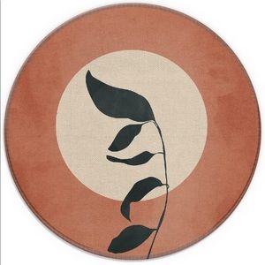 Neoprene Pink and Black Round Mouse Pad